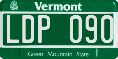 VT license plate LDP090