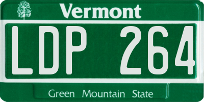 VT license plate LDP264