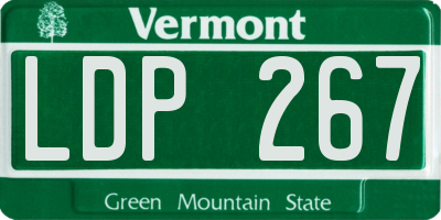 VT license plate LDP267