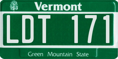 VT license plate LDT171