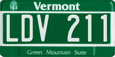 VT license plate LDV211