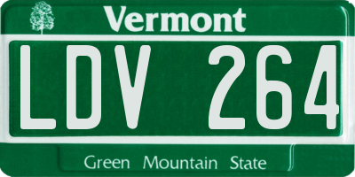 VT license plate LDV264