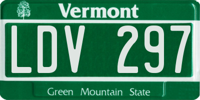 VT license plate LDV297