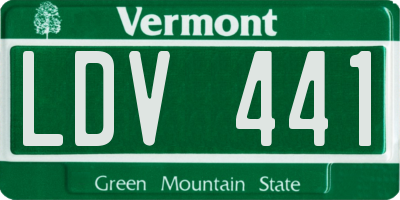 VT license plate LDV441