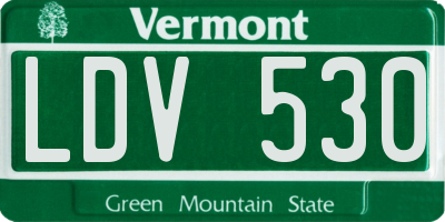 VT license plate LDV530