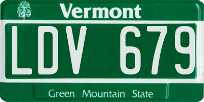 VT license plate LDV679