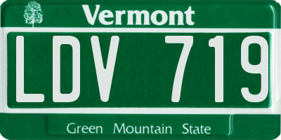 VT license plate LDV719