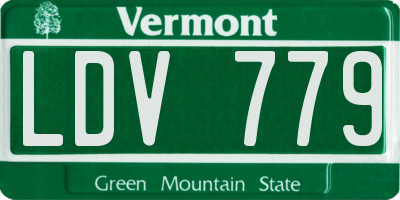 VT license plate LDV779