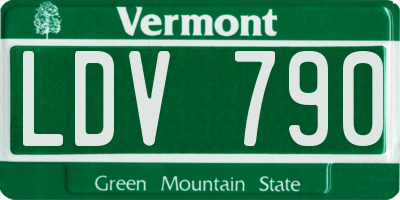 VT license plate LDV790