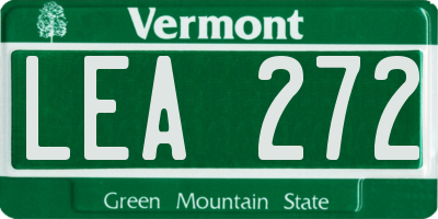 VT license plate LEA272