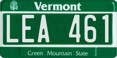 VT license plate LEA461