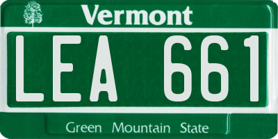 VT license plate LEA661