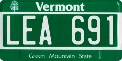 VT license plate LEA691