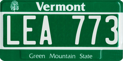 VT license plate LEA773
