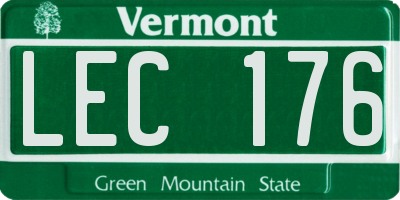 VT license plate LEC176