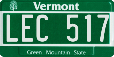 VT license plate LEC517