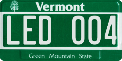 VT license plate LED004