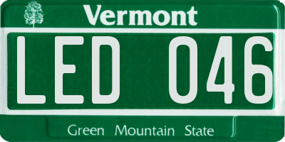 VT license plate LED046