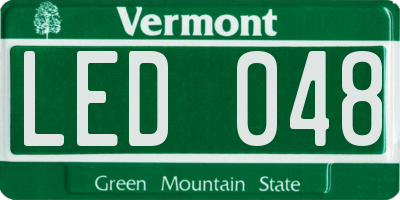 VT license plate LED048