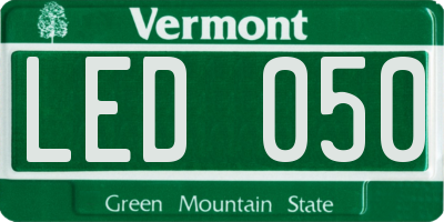 VT license plate LED050