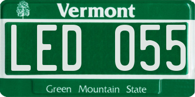 VT license plate LED055