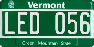 VT license plate LED056