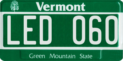 VT license plate LED060