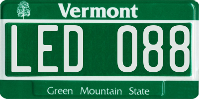 VT license plate LED088