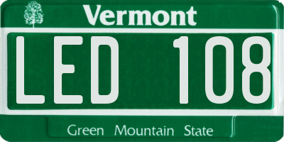 VT license plate LED108