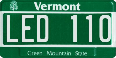 VT license plate LED110