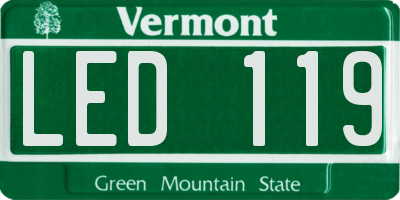 VT license plate LED119
