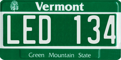 VT license plate LED134