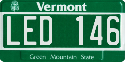 VT license plate LED146
