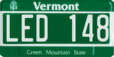 VT license plate LED148