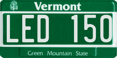 VT license plate LED150