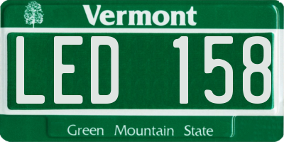 VT license plate LED158