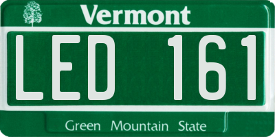 VT license plate LED161
