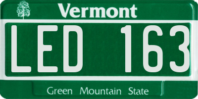 VT license plate LED163