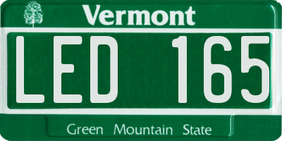 VT license plate LED165