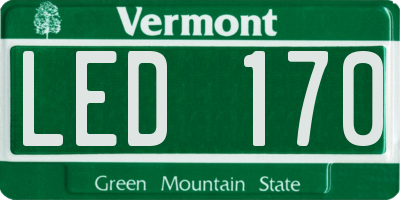 VT license plate LED170