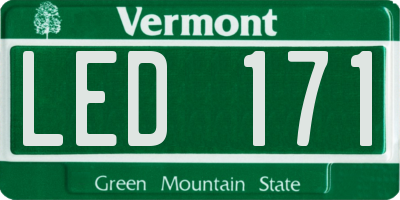 VT license plate LED171