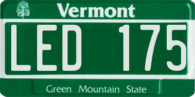 VT license plate LED175