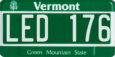 VT license plate LED176