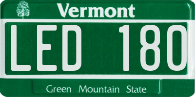 VT license plate LED180