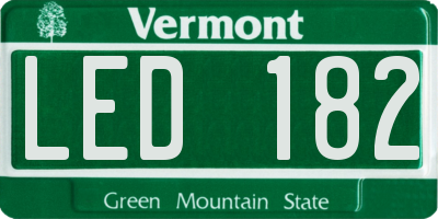 VT license plate LED182