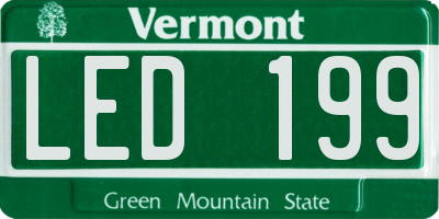 VT license plate LED199