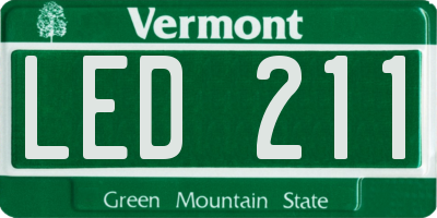 VT license plate LED211