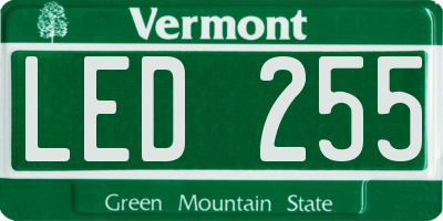 VT license plate LED255