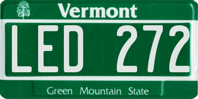 VT license plate LED272