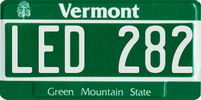 VT license plate LED282